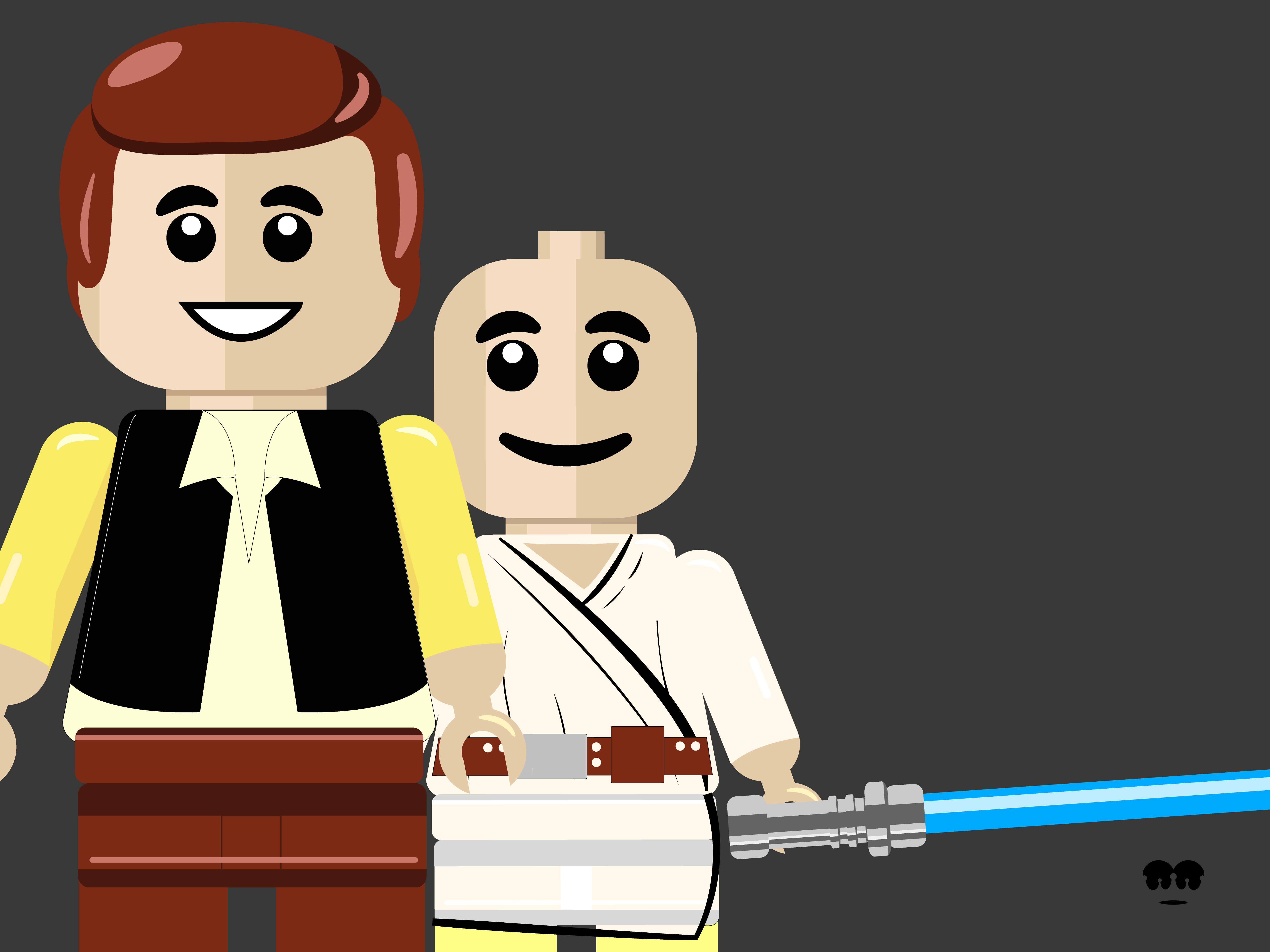 Skywalker 2d adobe adobe illustrator caroon cartoon clean creative design graphic graphic design icon illustration jedi lego lightsaber saber skywalker star wars toon vector