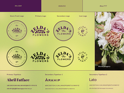 Re-branding | Zelda's Flowers: An Interactive Flower Boutique branding design graphic design illustration logo typography