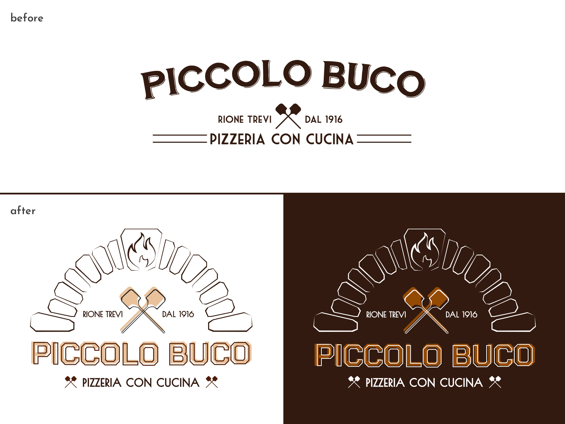 94 Piccolo Buco Pizzeria by Camilla Menin on Dribbble