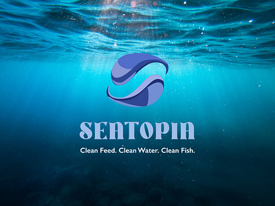 #95 Seatopia brand identity branding daily 100 daily 100 challenge design fish graphic design logo logo design logo identity minimal rebrand rebranding sea seatopia sustainability