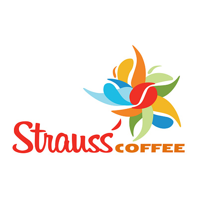 #99 Strauss Coffee brand design brand identity branding coffee coffee logo colorful daily 100 daily 100 challenge design graphic design logo logo design logo identity rebrand rebranding strauss strauss coffee