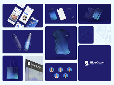 Blue Ocean Technologies - Brand Identity blue brand business logo ocean tech technologies