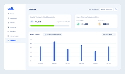 Stock management system adobexd branding design illustration ui ux