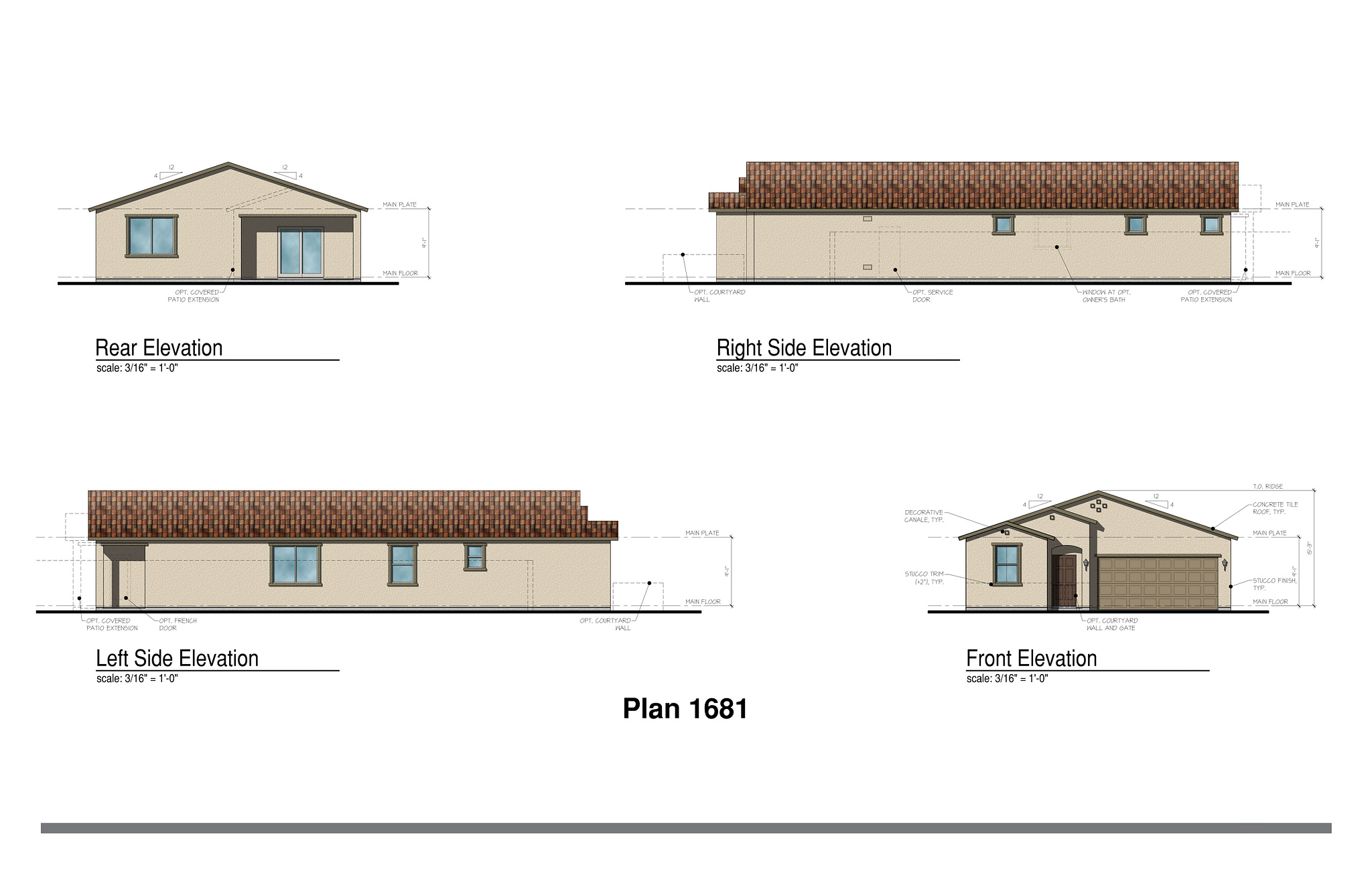 2D Residential Design Review Rendering by Jennifer Reed on Dribbble