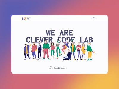 Clever Code Lab ccl clever code lab color creator design graphic design illustration purple red site team ui web webdesign yellow