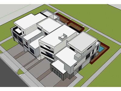 3D Multifamily Model 3d model 3d rendering architectural renderings design multifamily residential sketchup