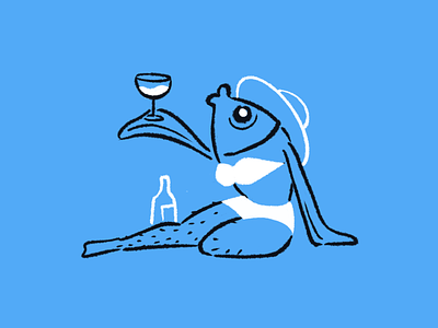 Mermay 2023 2d art beach characterdesign fish flat illustration illustration mermaid mermay sea summer vacation
