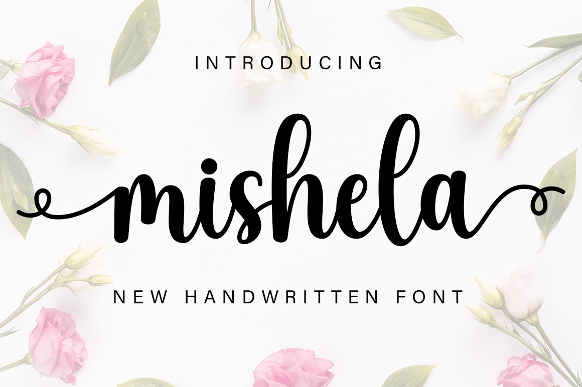 Handwritten Font Mishela free by DN Creative on Dribbble