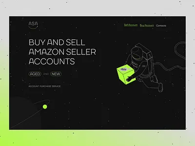 Landing Page for ASA austronaut design graphic design illustration landing landing page space spaceman ui ui design user interfaces uxui web website