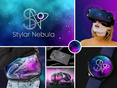 Styler Nebula Branding Design. 3d ai branding design fashion futuristic graphic logo masudhridoy product style stylernebula ui