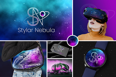 Styler Nebula Branding Design. 3d ai branding design fashion futuristic graphic logo masudhridoy product style stylernebula ui