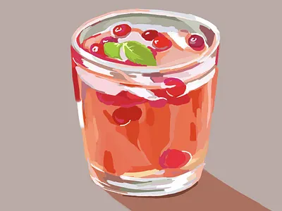 Cocktails illustration branding food illustration illustration photoshop procreate