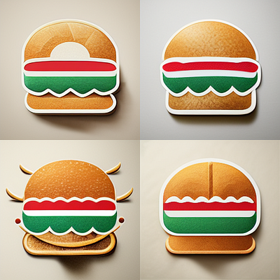 Burger logo branding design graphic design illustration logo vector