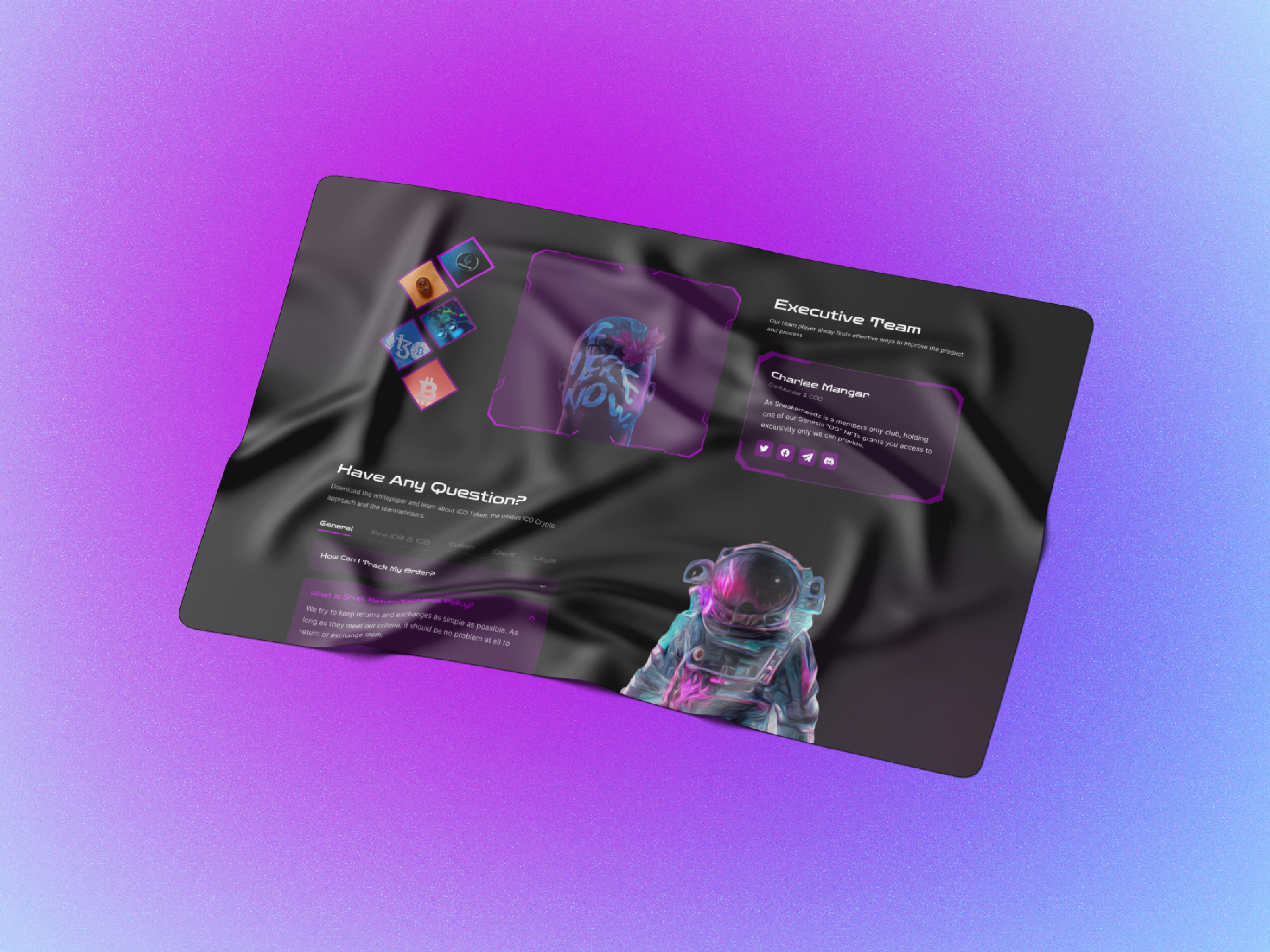 NFT Marketplace Website Landing Page by BBrainz Labs on Dribbble