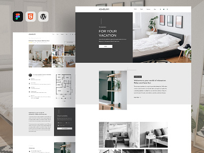 Tiny Home website design template for small vacation rentals design landing page micro home template theme tiny home vacation rental website design wordpress
