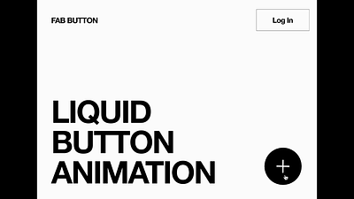 Liquid fab button animation (Figma) animation design liquid ui ux