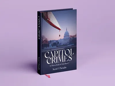 CAPITOL CRIMES Book Cover branding cover book cover design depression design flat illustration logo ui vector