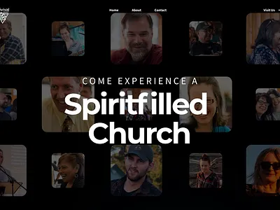 Animated Landing Page animation black branding business card church graphic design hero landing page logo motion graphics responsive typography ui ux web web design web layout webflow website