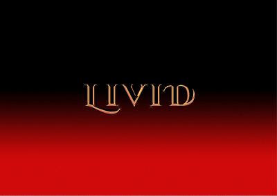 Livid Type gold gradient graphic graphic design red typography