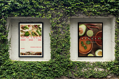 Design Exploration: Minimalist Restaurant Advertising branding clean design earth tones logo minimal poster print restaurant typography