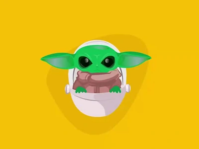 Baby Yoda and Mandalorian illustration 2d animation art baby yoda design grogu illustration jedi lucas film mando may 4th star wars star wars art themandalorian vector wars yoda