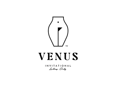 Venus Invitational amphora ball beauty belly body female flag golf hips invitational ladies lady logo outline sports vase venus woman women