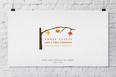 Logo Design | Three Leaves and a Tree Company branding graphic design illustration logo design