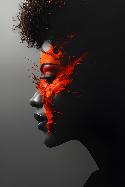 Ai concept art - Makeup project graphic design