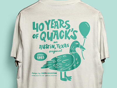 Quack's Shirt hand lettering illustration lettering shirt t-shirt tee typography