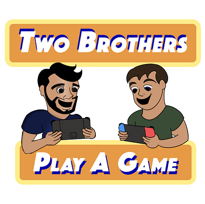 Podcast Logo - Two Brothers Play a Game branding design graphic design logo