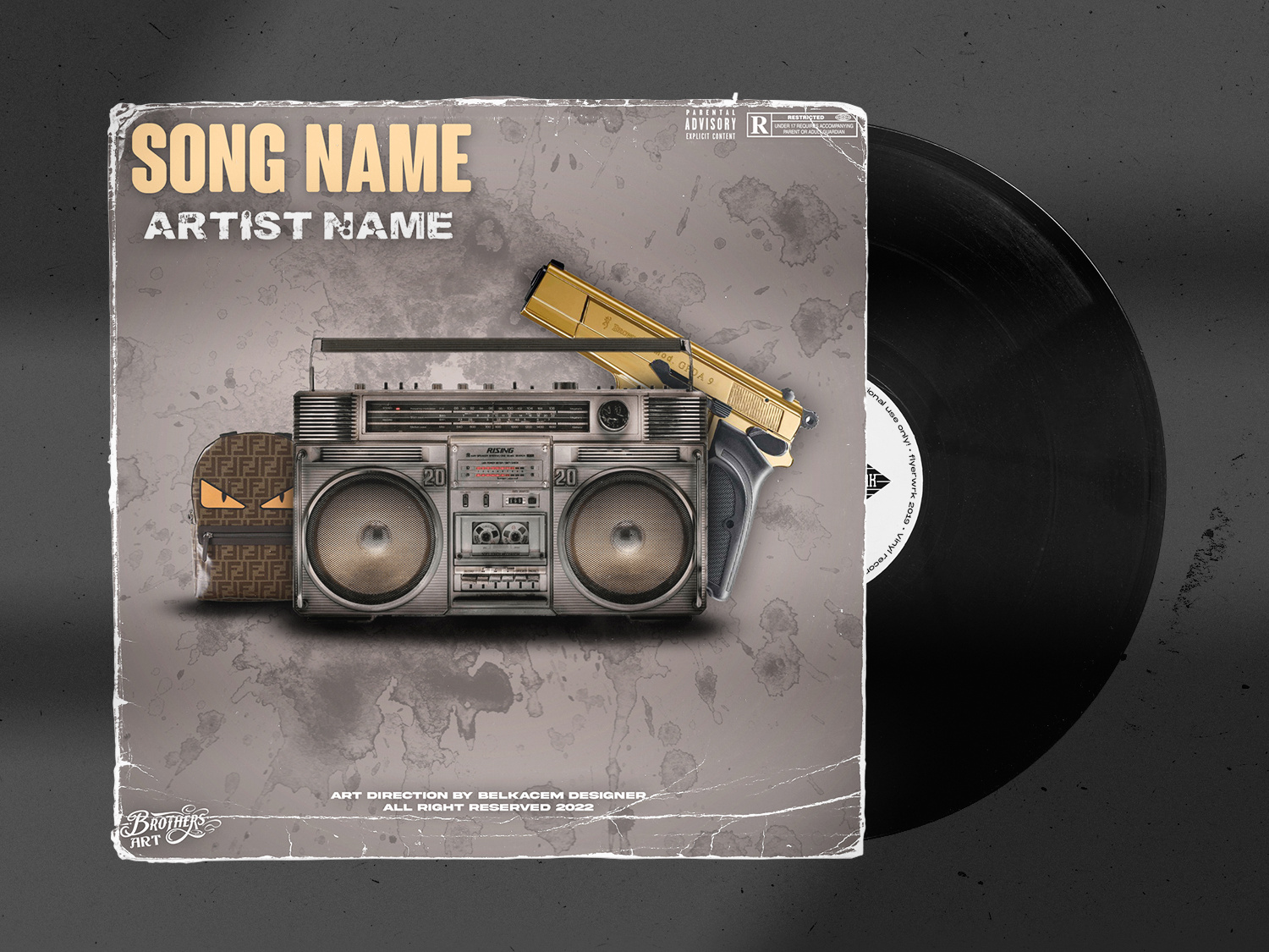 Boom Bap – Premade cover art by Belkacem designer on Dribbble