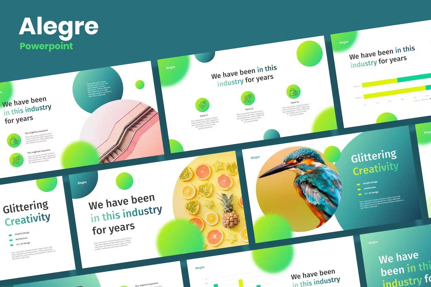 Alegre - Agency Theme Powerpoint Template abstract annual business clean corporate download google slides keynote pitch pitch deck powerpoint powerpoint template pptx presentation presentation template professional slides template ui web