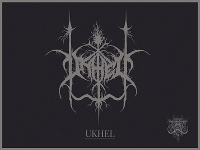 UKHEL black metal logo death metal logo design graphic design logo metal logo typography