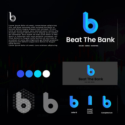 Beat The Bank branding design icon illustration logo