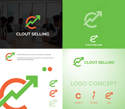 Clout Selling branding design icon illustration investing logo