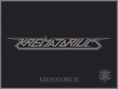 KREMATORIUM design graphic design logo metal logo thrash metal logo typography