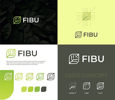 FIBU branding design icon illustration it logo pakaging