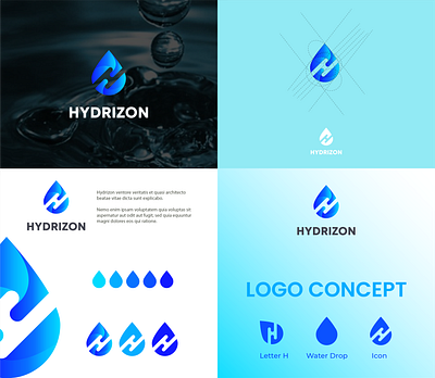 Hydrizon branding design graphic design icon illustration it logo