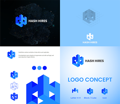 Hash Hire branding design graphic design icon illustration it logo ui vector