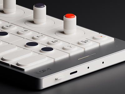 OP-1 3d audio blender cycles illustration music op 1 product render synth synthesizer teenage enginering
