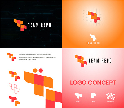 TR branding design icon illustration it logo vector