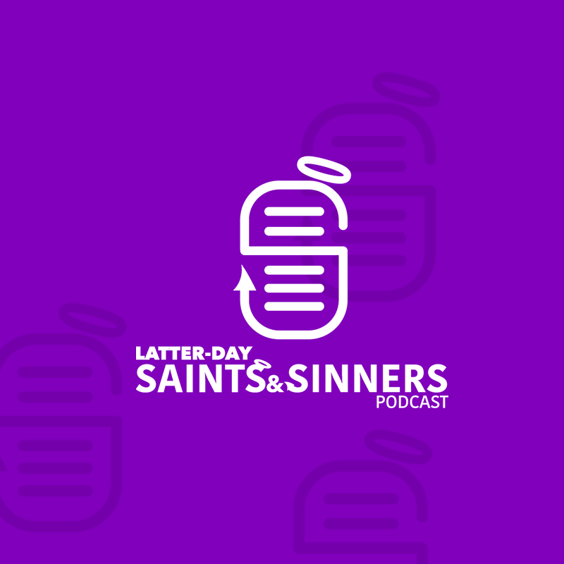 Latter-Day Saints & Sinners Podcast Logo brand identity illustration logo