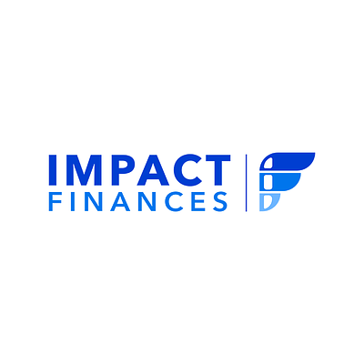 Impact Finances Logo brand design finances identity logo
