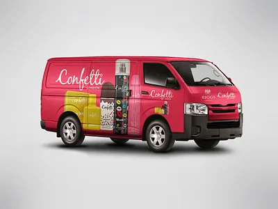 Bus Branding for RIGGS perfume branding logo