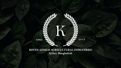 KOYES AHMED AGRICULTURAL INDUSTRIES /// LOGO DESIGN & BRANDING agriculture branding classic classy eco graphic design green logo logo design nature timeless