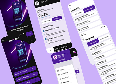 SCHOOL MOBILE APP DESIGN graphic design ui ux