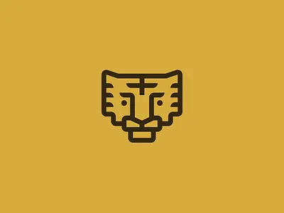 Tiger branding graphic design icon logo minimal vector