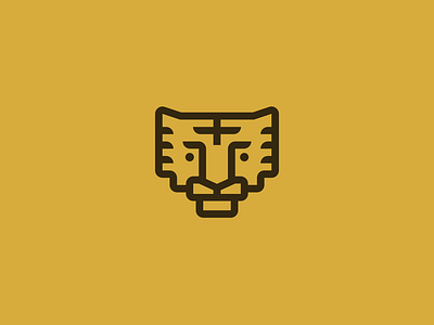 Tiger branding graphic design icon logo minimal vector