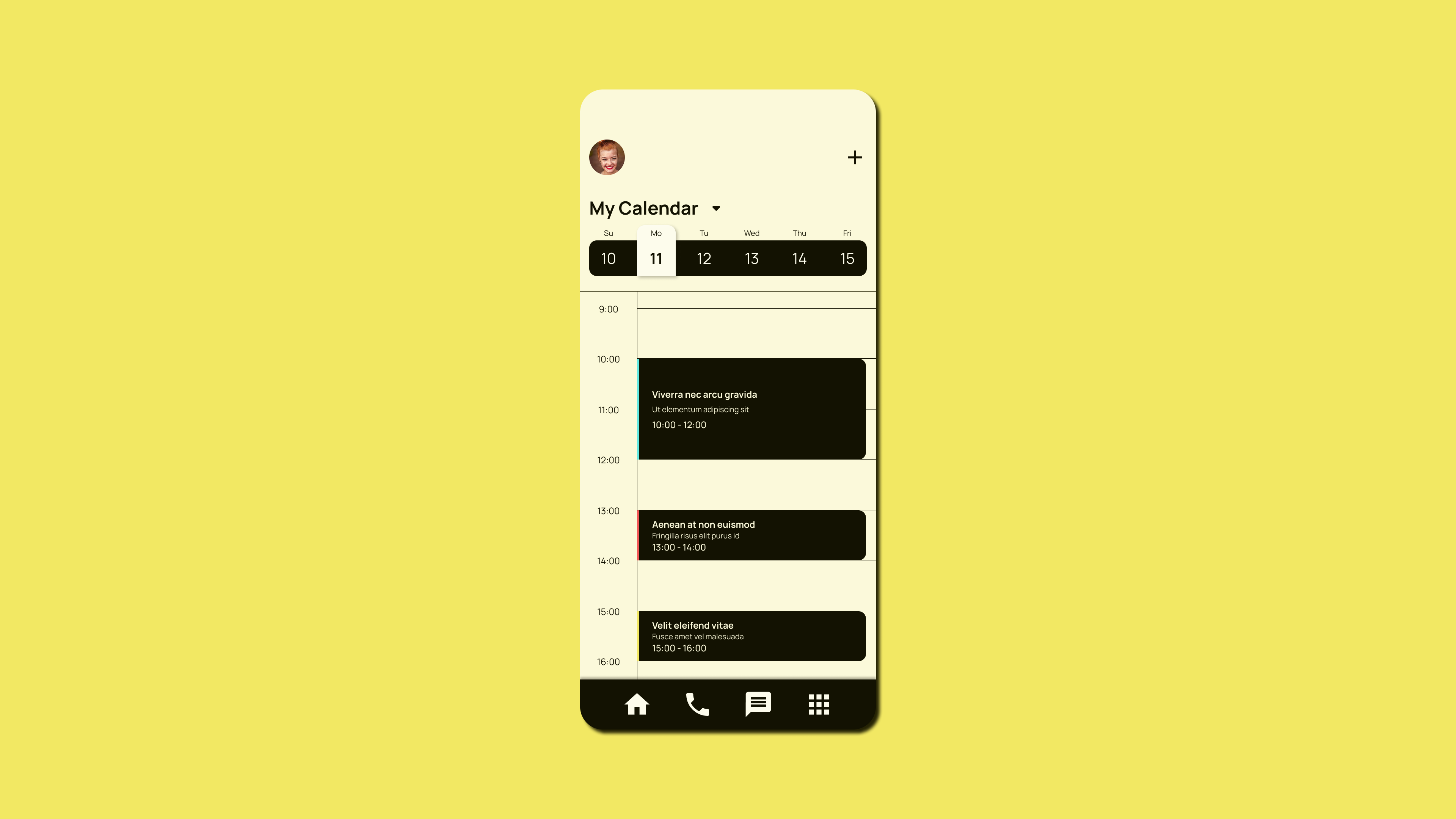 Schedule calendar dailyui mobile schedule ui uidesign