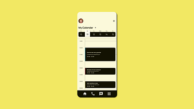 Schedule calendar dailyui mobile schedule ui uidesign